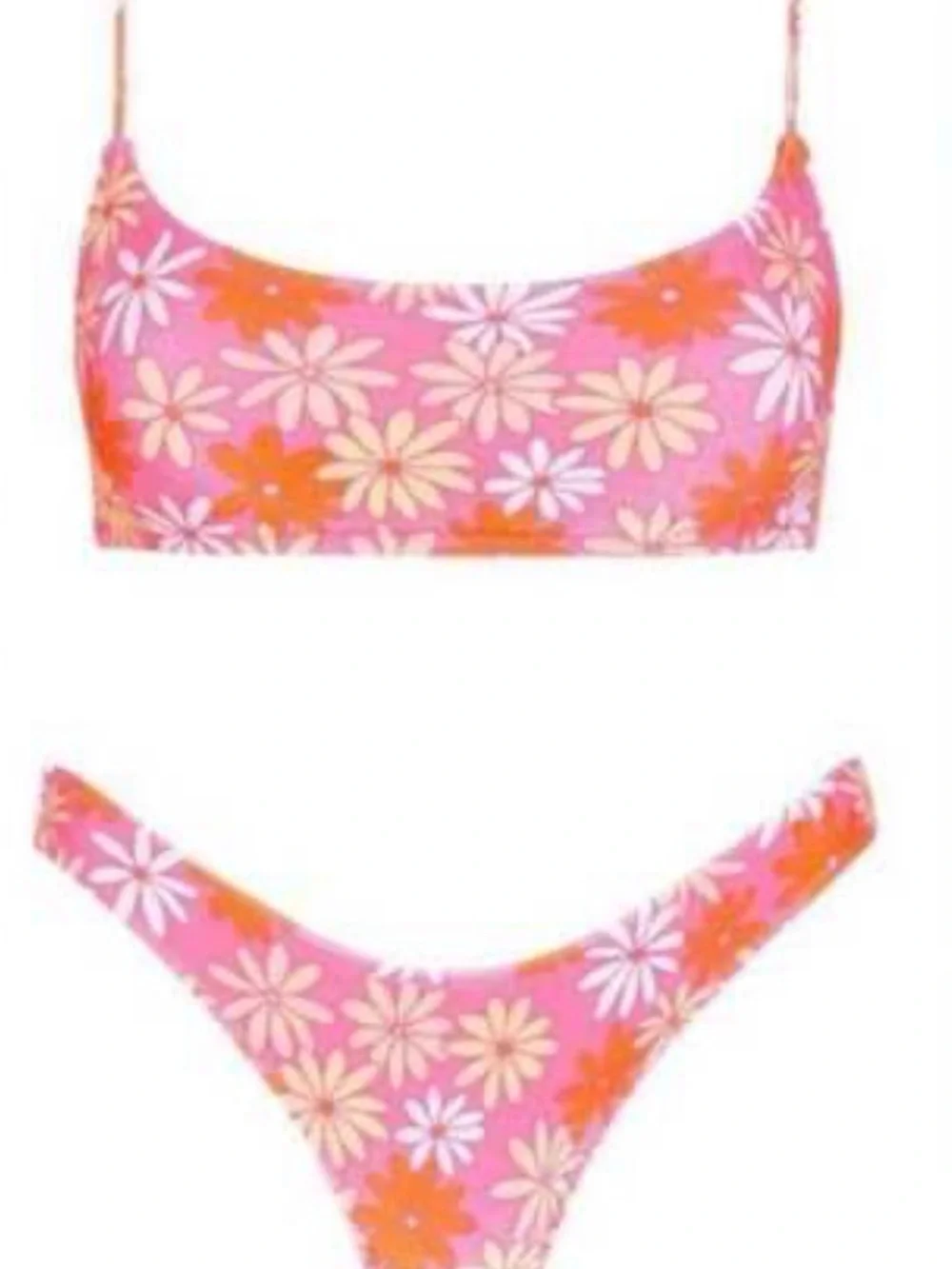 triangl swimwear Pink Floral Two-Piece Bikini